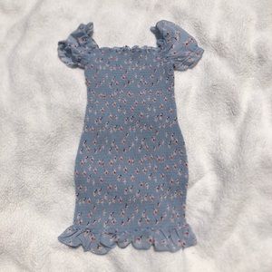 Smocked Floral Dress